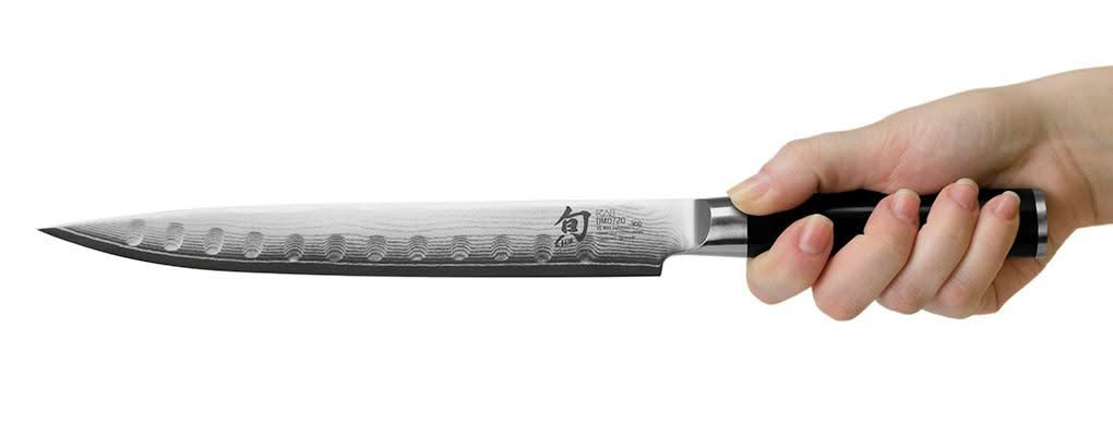 KAI Shun Classic DM-0720, couteau à trancher alvéolé 23 cm