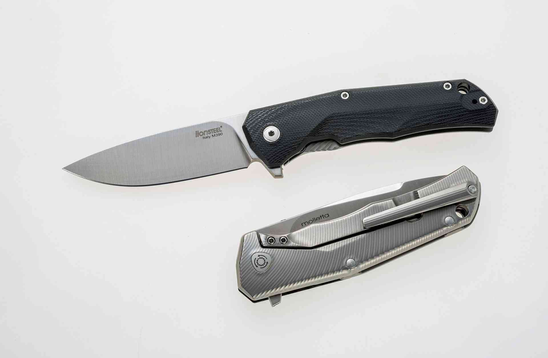LionSteel T.R.E. GBK vouwmes van M390 en zwart G10