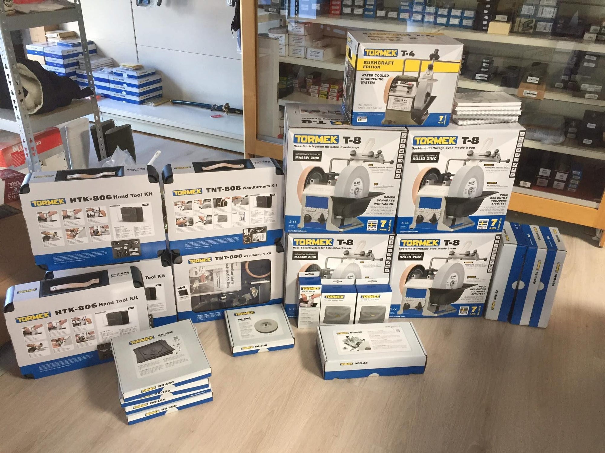 Tormek T8 Meule d'affutage à eau 220V - 