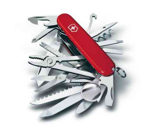 Victorinox Swiss Champ 1.6795, couteau suisse rouge 33 fonctions