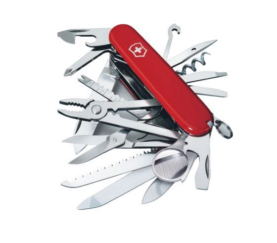 Victorinox Swiss Champ 1.6795, couteau suisse rouge 33 fonctions