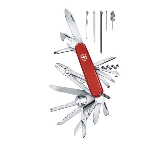 Victorinox Swiss Champ 1.6795, couteau suisse rouge 33 fonctions