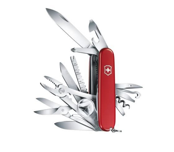 Victorinox Swiss Champ 1.6795, couteau suisse rouge 33 fonctions