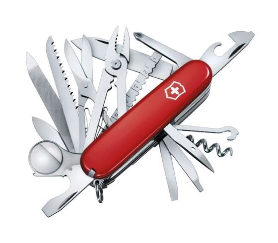 Victorinox Swiss Champ 1.6795, couteau suisse rouge 33 fonctions