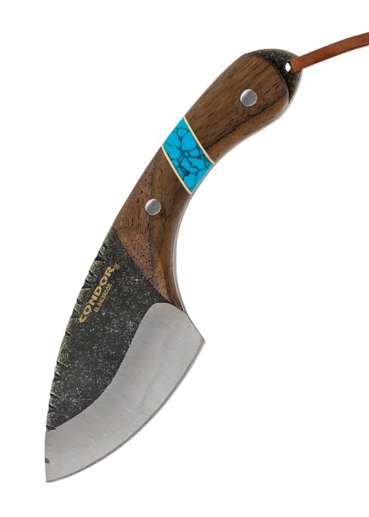 Condor Blue River Skinner 60046, couteau de chasse avec étui cuir