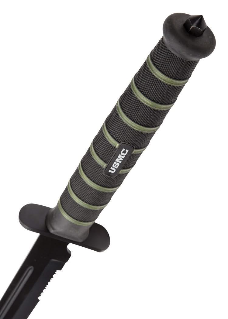 United Cutlery UC3157, épée USMC Blackout Combat Tanto avec étui nylon
