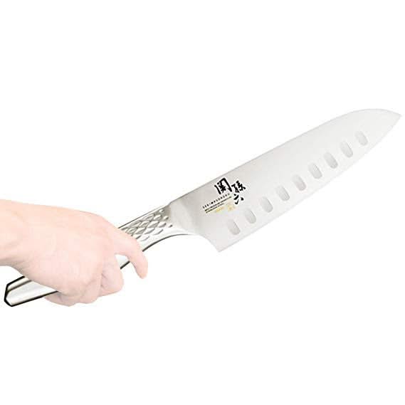 KAI AB-5157 Seki Magoroku Shoso, santoku alvéolé à lame de 16,5 cm