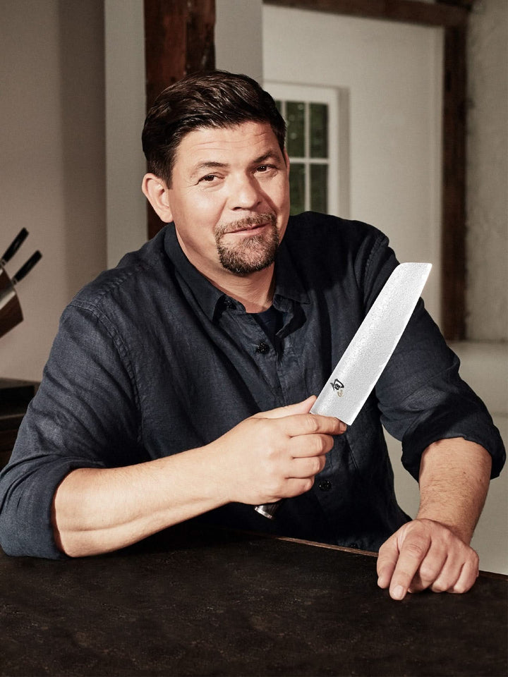 Kai TMM0702 Shun Minamo Couteau Santoku lame de 18 cm - 