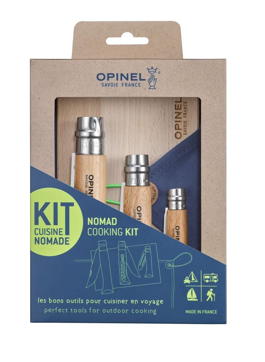 Opinel Kit Cuisine Nomade avec N°10 Tire-Bouchon