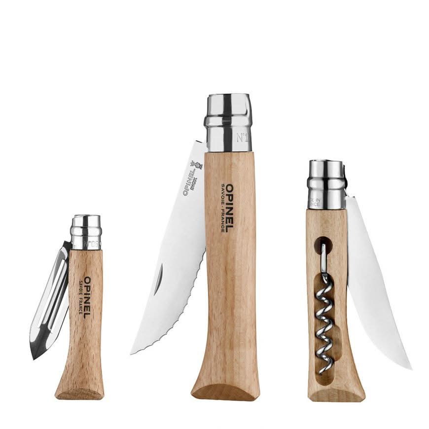 Opinel Kit Cuisine Nomade avec N°10 Tire-Bouchon