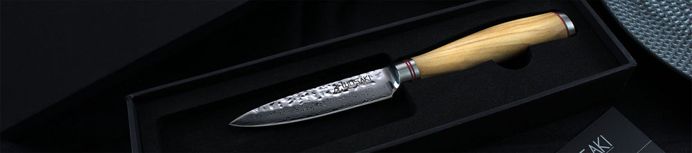 Wusaki 8008 Couteau d'office Damas VG10 Lame de 9cm -