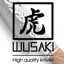 Wusaki Coffret Couteau Santoku alveole + Office - 