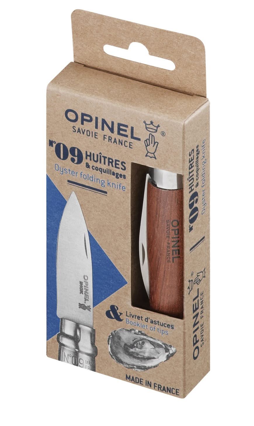 Opinel N°09 Huîtres – couteau pliant en padouk – Coutellerie Marcin