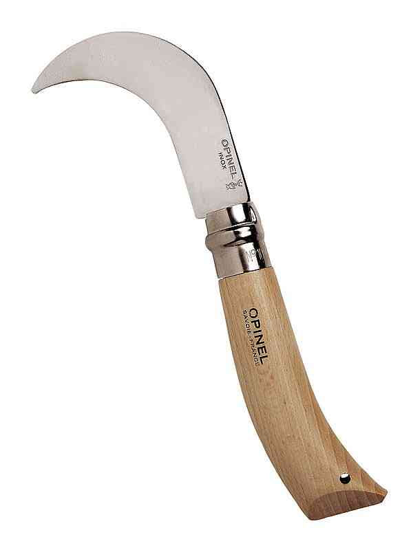 Opinel Serpette N°10 avec lame inox courbe de 10 cm – Coutellerie Marcin