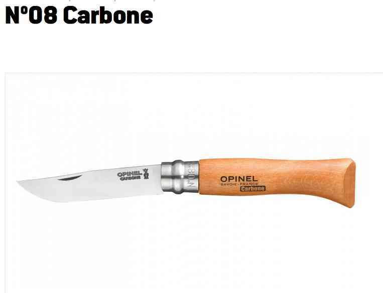 Opinel N°08 Carbone avec lame XC90 de 8,5 cm – Coutellerie Marcin