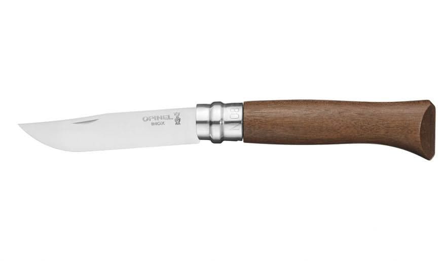 Opinel N°08 Noyer – couteau pliant inox 8,5 cm