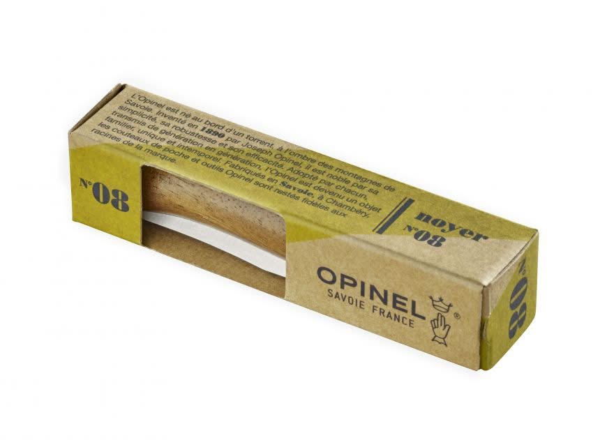 Opinel N°08 Noyer – couteau pliant inox 8,5 cm
