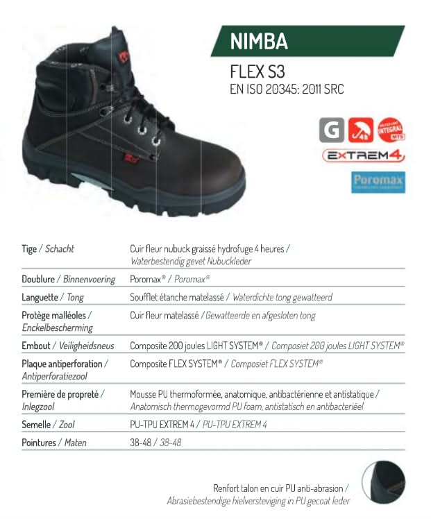 Chaussure de sécurité Mts Nimba Overcap Flex S3 - 