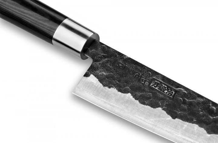 Samura Série BlackSmith Couteau Santoku Damas SBL-0095 ( SBL00-95 ) Lame de 18,2 cm - 