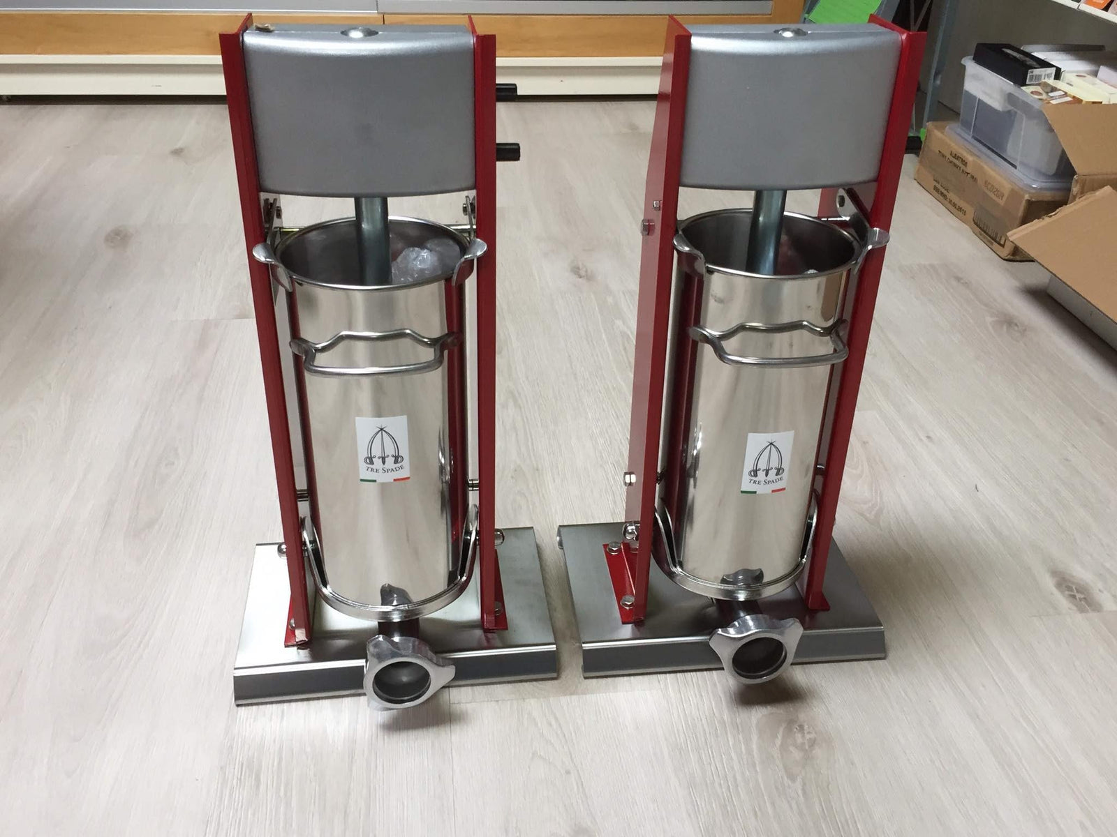 Tre Spade MOD 5V Classique, poussoir à saucisse vertical manuel de 5 L