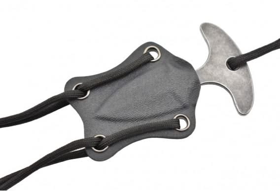 Fred Perrin FPPUSHB Mini Push Dagger noir en 440C – vue 2