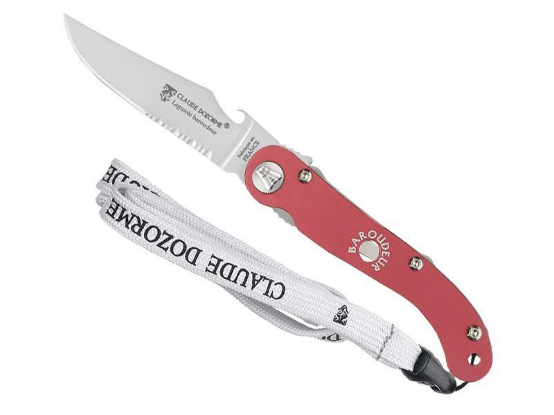 Claude Dozorme Baroudeur Laguiole aluminium rouge – vue 4