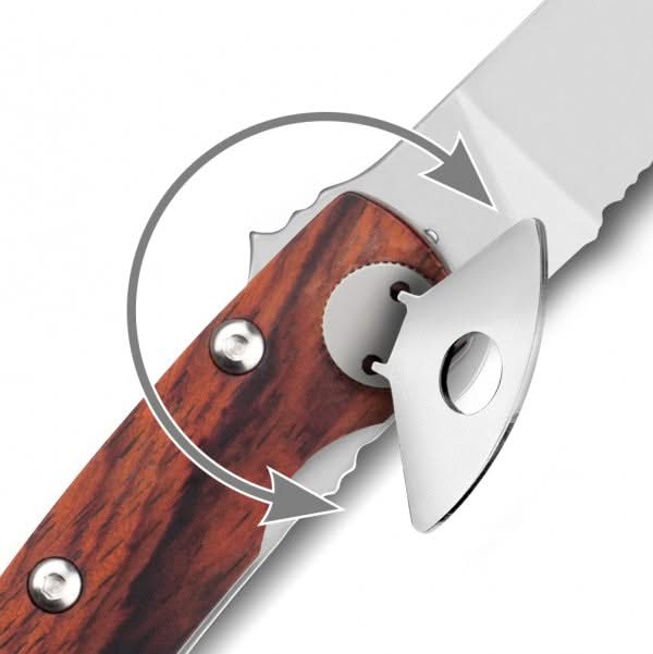 Claude Dozorme Baroudeur Laguiole aluminium rouge – vue 5