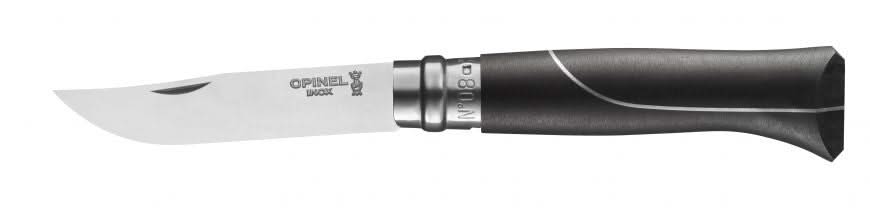 Opinel N°08 Ellipse – ébène et aluminium – vue 1