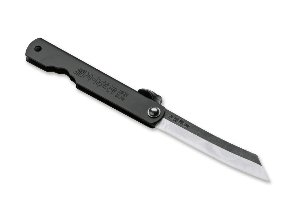 Higonokami Kyoso 01PE312, couteau pliant à friction noir