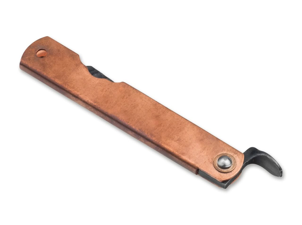Higonokami Irogane 01PE316, couteau pliant à manche cuivre