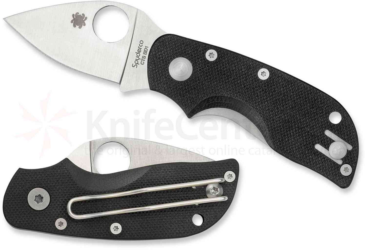 Spyderco Chicago C130GP, couteau pliant G-10 noir