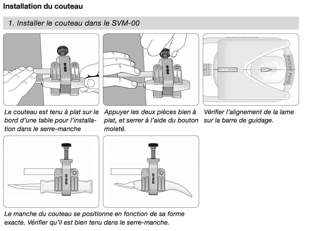 Tormek SVM00 Dispositif pour mini-couteaux - 