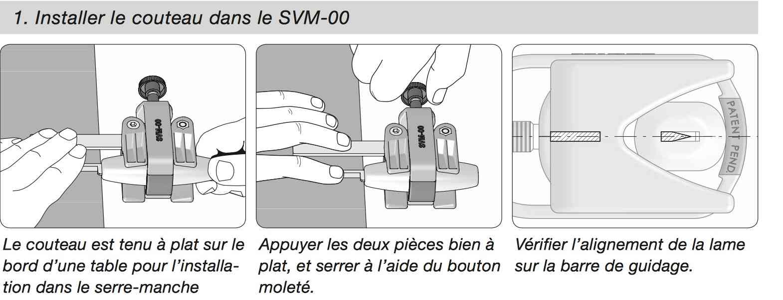 Tormek SVM00 Dispositif pour mini-couteaux - 