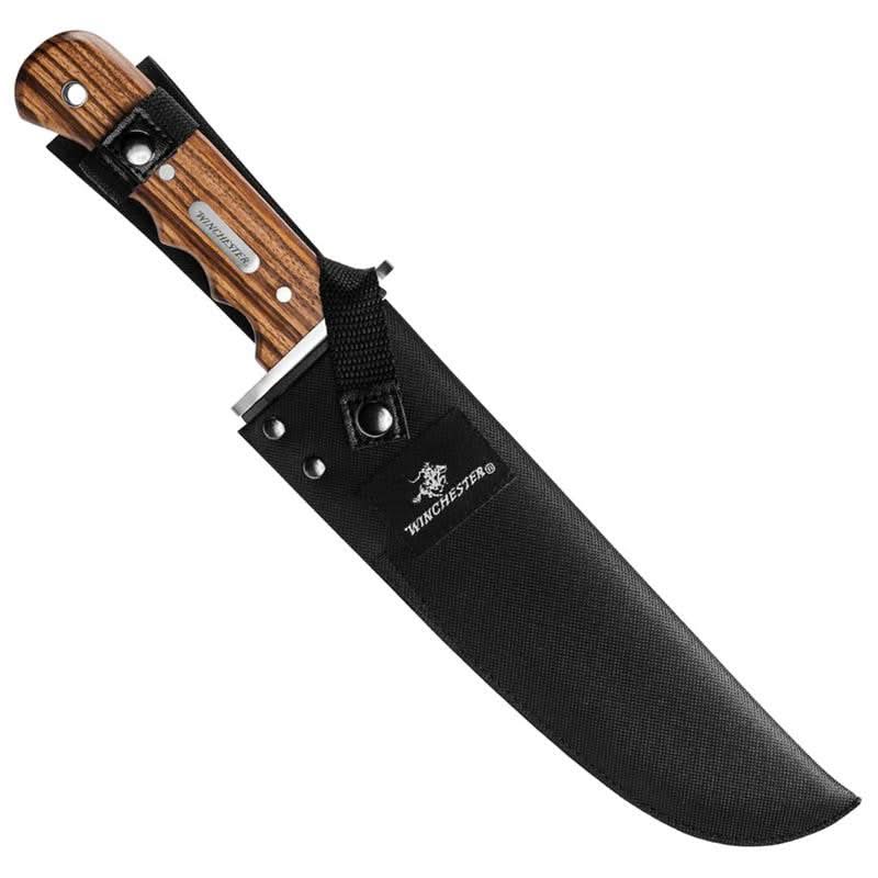 Couteau de chasse Winchester 003435 Double Barrel Lame Bowie - 