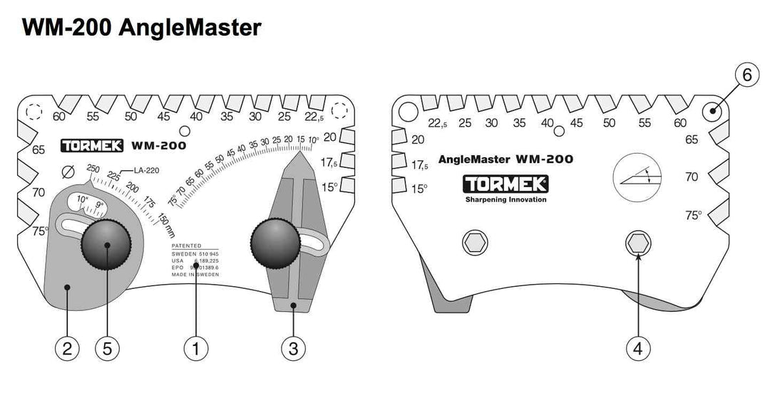 Tormek WM200 Positionneur d’angle - 