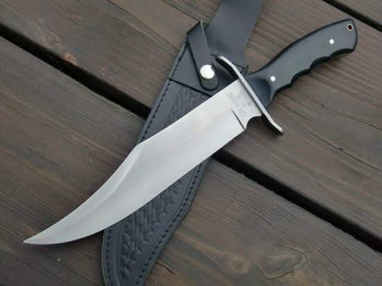 Magnifique grand couteau Bowie lame de 25 cm - 