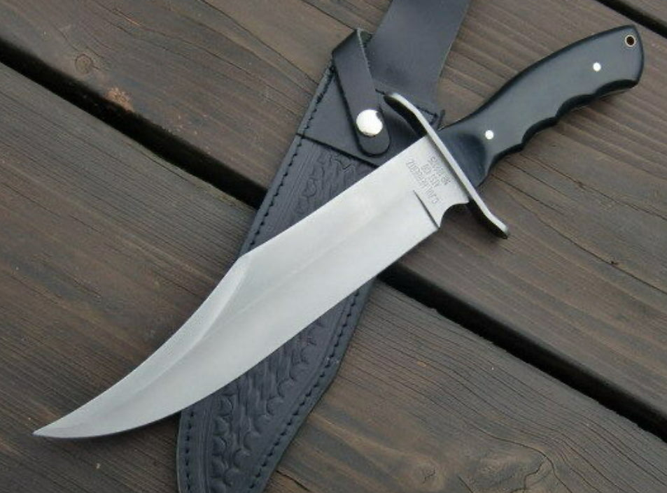 Magnifique grand couteau de chasse Bowie lame de 25 cm -