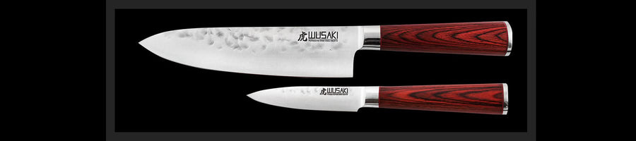 Coffret Couteau Japonais Wusaki Chef 20 cm + Office 9 cm - 