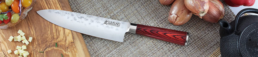 Coffret Couteau Japonais Wusaki Chef 20 cm + Office 9 cm - 