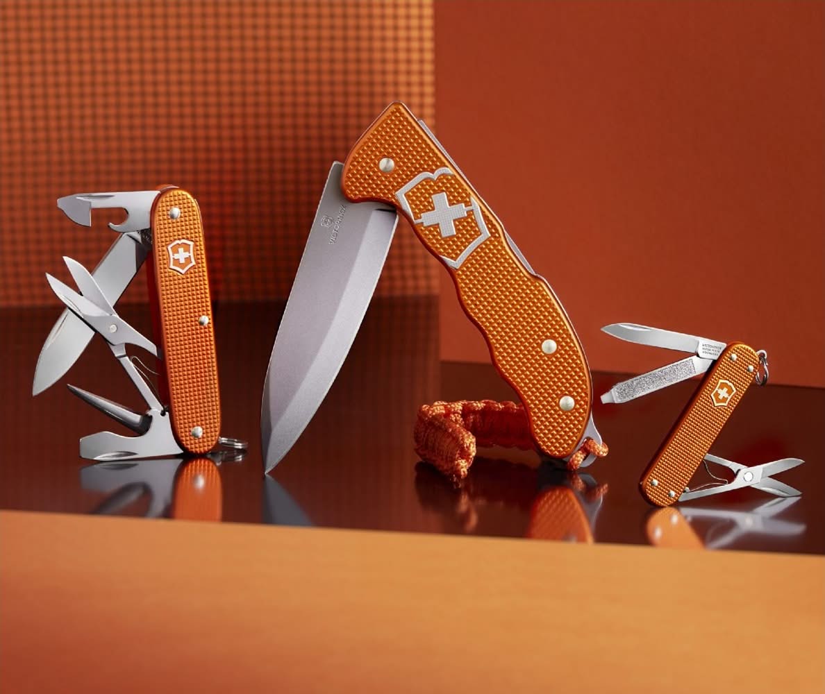 Victorinox 0.9415.L21 ( 09415L21 ) Hunter Pro Alox Edition limitée 2021 Tiger Orange - 