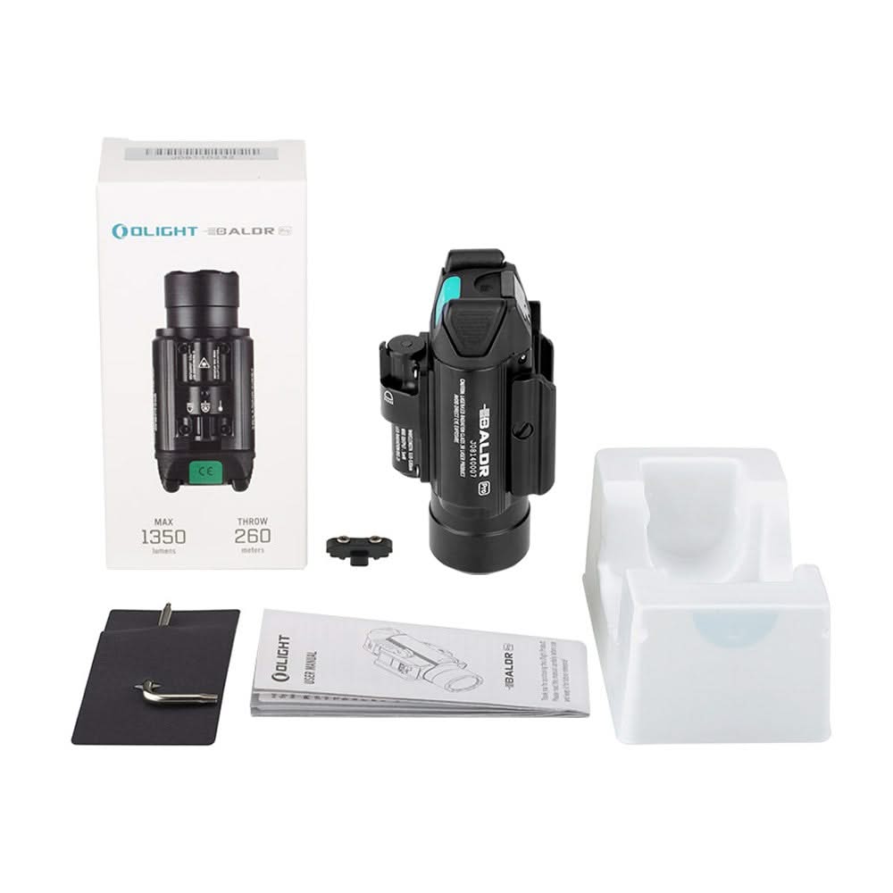 Lampe Led Olight Baldr Pro Black Laser vert OL PL-PRO-2GL / Olight Baldr Pro Black - 