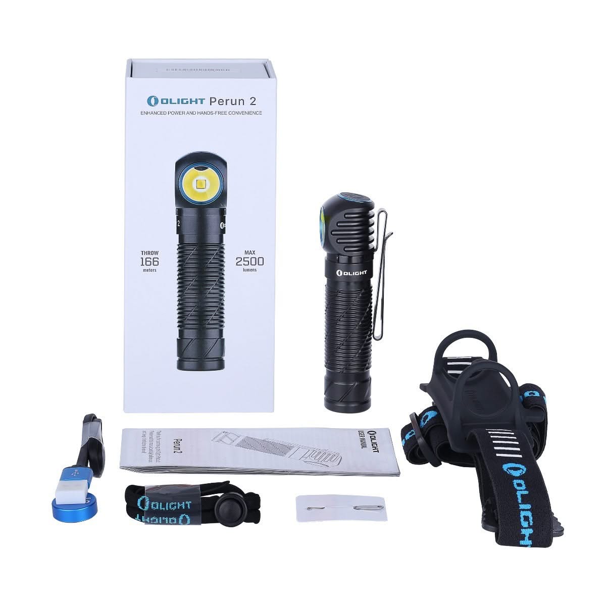 Olight Perun 2 - Lampe Frontale Puissante Rechargeable - 