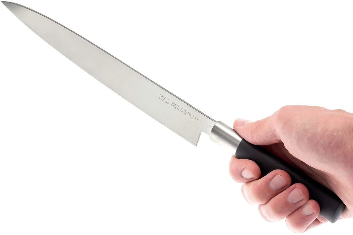 Kai 6724Y Wasabi Black Yanagiba Lame de 24 cm - 