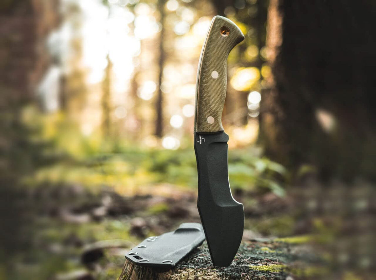Boker 02BO027 Mini Tracker Micarta Lame de 13,5 cm acier 1095 - 
