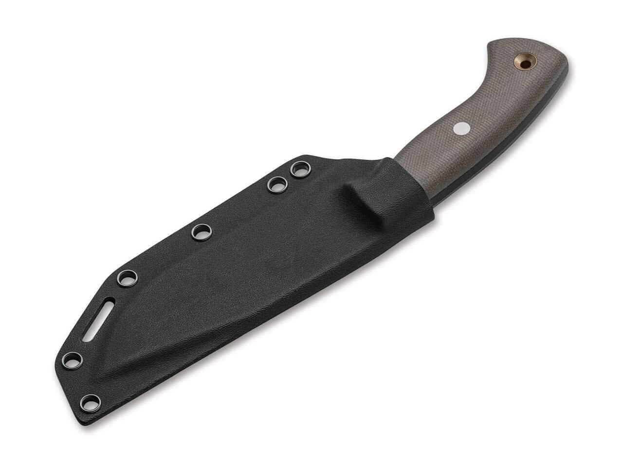 Boker 02BO027 Mini Tracker Micarta Lame de 13,5 cm acier 1095 - 