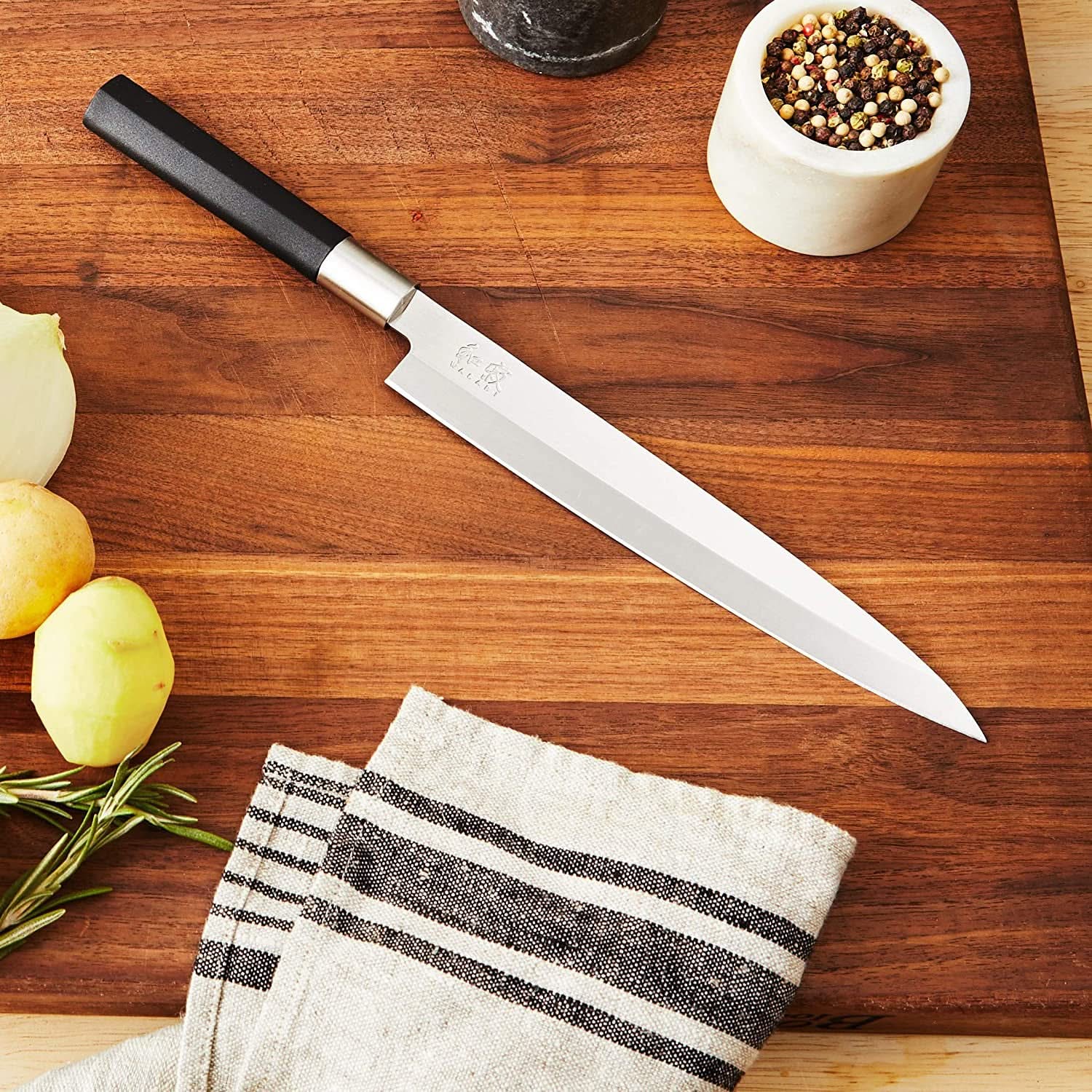 Kai 6721Y Wasabi Black Couteau à sushi Yanagiba lame de 21 cm - 
