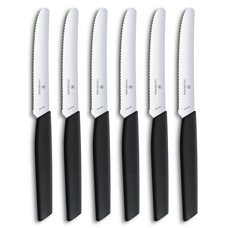 Pack de 6 Couteaux à tomates et de table Swiss Modern Nouveau modèle 2021 - 