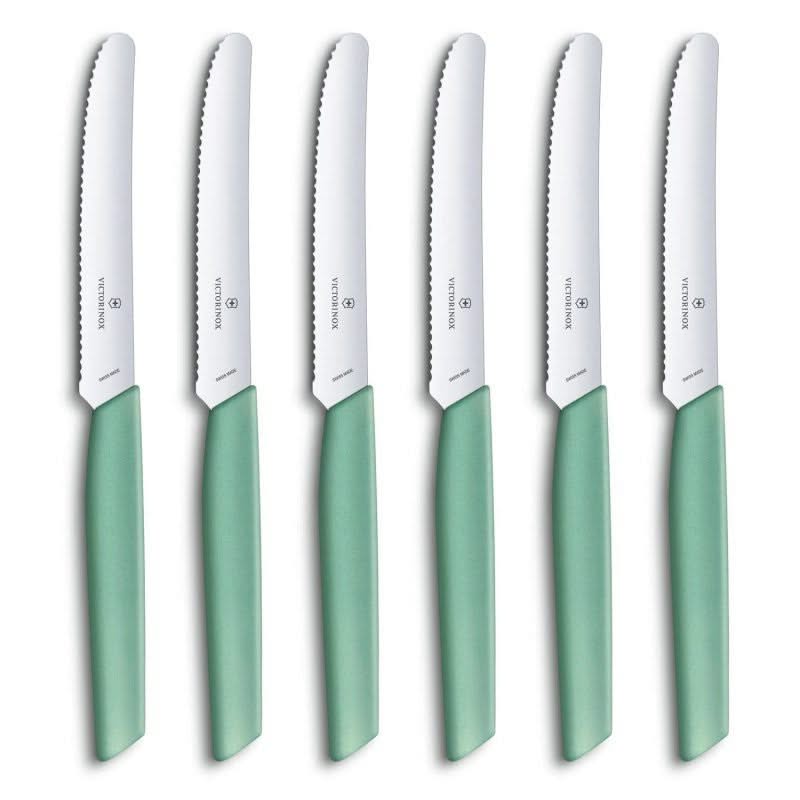 Pack de 6 Couteaux à tomates et de table Swiss Modern Nouveau modèle 2021 - 