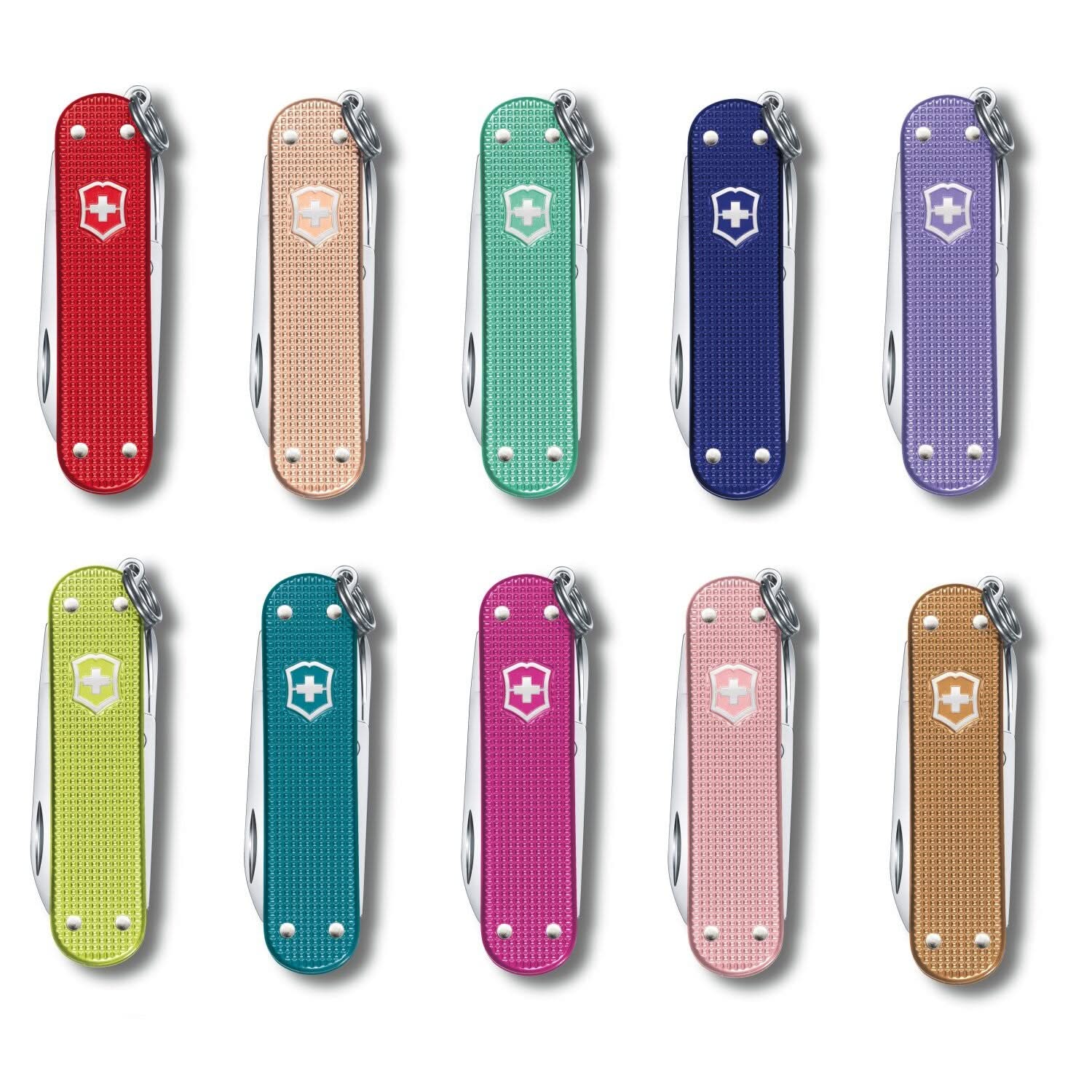 Victorinox Classic Alox Colors 58 mm Lot de 10 pcs - 