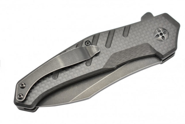 Maxknives MK132-CF Lame acier D2 manche fibre de carbone - 